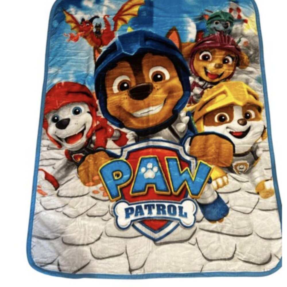 Paw Patrol 60"x80" Twin Plush Raschel Blanket